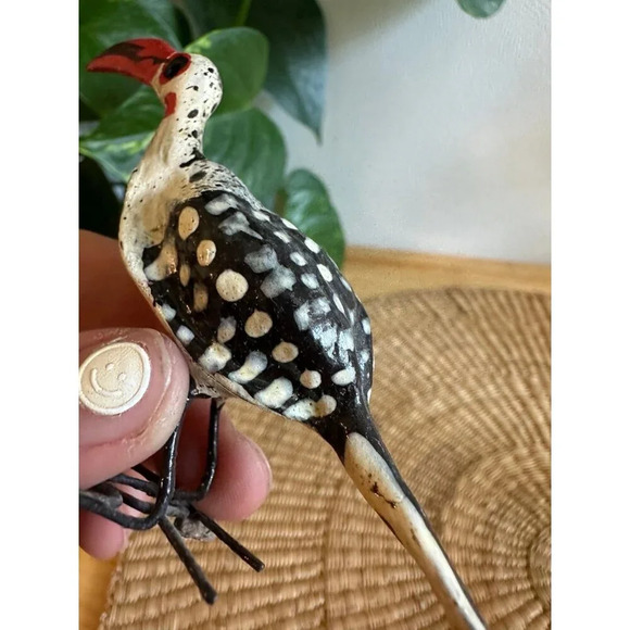 Southern Red-Bill Horned bird decor - Picture 5 of 7